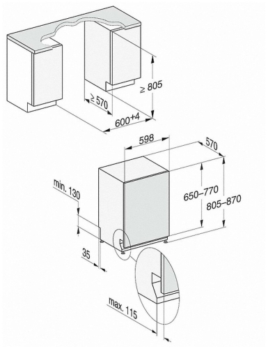 Встраиваемая посудомоечная машина Miele G 7460 SCVi AutoDos