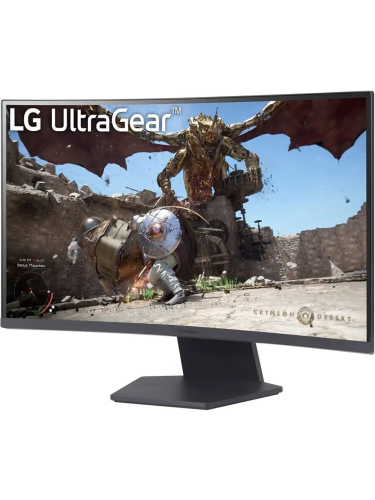 Монитор LG 27GS60QC-B 27" Black (VA, изогнутый, 2560x1440, 180Hz, 1 ms, 178°/178°, 300 cd/m, 3000:1, +2хHDMI 2.0, +DisplayPort 1.4)