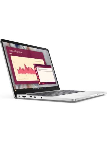 Ноутбук Dell Pro 14, 14" (1920x1200) IPS/Intel Core Ultra 5 235U/16 ГБ DDR5/512 ГБ SSD/Intel Graphics/Linux, Серебристый (Pro14-58548)