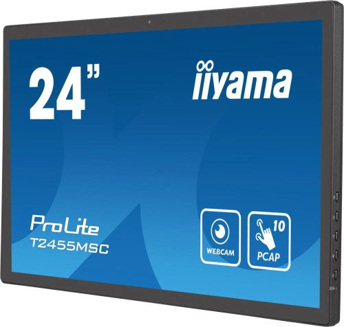 Монитор Iiyama 23.8" ProLite T2455MSC-B1 FHD IPS LED Touch черный