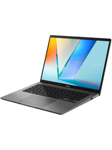 Ноутбук ASUS Vivobook S14 M3407HA, 14" (1920x1200) OLED/AMD Ryzen 7 260/16 ГБ DDR5/512 ГБ SSD/AMD Radeon Graphics/Без системы, Серый (90NB16E1-M005M0)