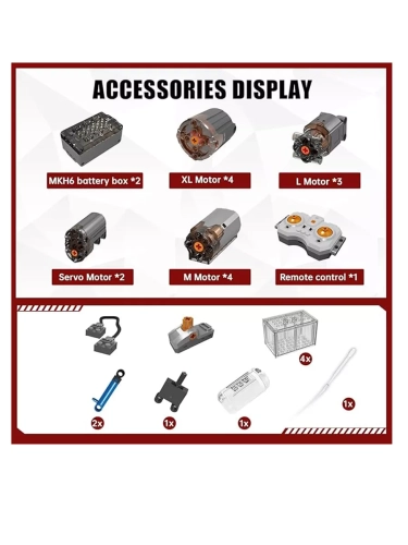Конструктор Mould King Пожарная машина с распылением воды на п/у 19004