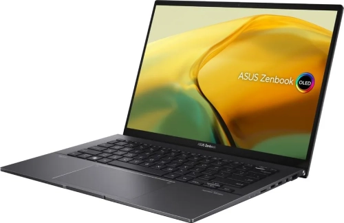 Ноутбук ASUS Zenbook 14 UM3402YA-KP660, 14" (2560x1600) IPS/AMD Ryzen 7 7730U/16ГБ DDR4/1ТБ SSD/Radeon Graphics/Без ОС, черный (90NB0W95-M014W0)