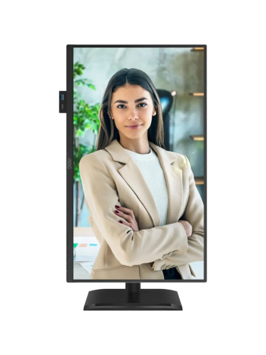 Монитор AOC 24P4U 23.8" 1920x1080 WLED 16:9 IPS 300cd, 1500:1, 20M:1, 4ms, 178°/178°, VGA, HDMI, DP, USB hub: USB3.2x3, USB-B3.2, USB-C(15W), 120Hz, Speakers, Tilt, Height, Swivel, Pivot, Internal, VESA, Black, 3y