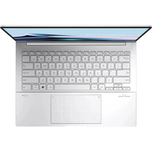 Ноутбук ASUS Zenbook 14 OLED UX3405MA-QD1017, 14" (1920x1200) OLED/Intel Core Ultra 9 185H/32 ГБ LPDDR5X/512 ГБ SSD/Intel Arc Graphics/Без системы, Серебристый (90NB11R2-M01UC0)