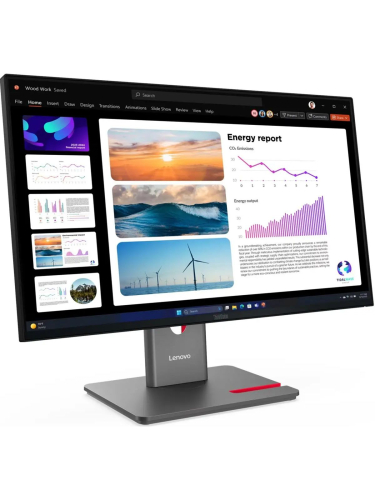 Монитор Lenovo ThinkVision P24Q-40 23.8" 16:9 QHD (2560x1440) IPS, 120Hz, 300N, 1xHDMI 2.1 TMDS, 1xDP 1.4 (HBR2), 1xDP 1.4 Out, 1xUSB-B (USB 5Gbps), 3xUSB-A (USB 5Gbps), 1xUSB-C (USB 5Gbps, 15W PD), LTPS, 1Y