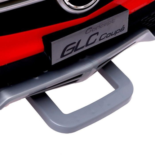 Электромобиль MERCEDES-BENZ GLC COUPE, EVA колеса, кожаное сидение, цвет красный