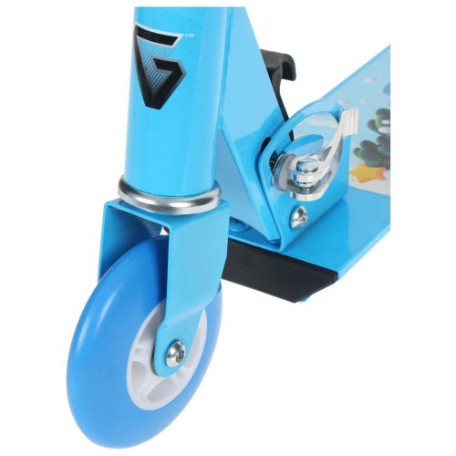 Самокат-снегокат зимний 2 в 1 «Заяц», цвет голубой