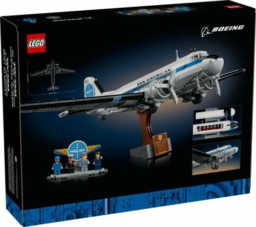 Конструктор LEGO Icons 11378 Пассажирский самолёт Douglas DC-3 PAN AM