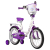 Велосипед 16" Novatrack BUTTERFLY, белый/фиолетовый