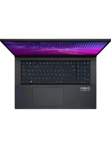 Ноутбук OSiO CyberLine C170i, 17.3" (1920x1080) IPS 144 Гц/Intel Core i5-12600H/16 ГБ DDR4/512 ГБ SSD/NVIDIA GeForce RTX 4050 для ноутбуков (6 Гб)/Без системы, Серый (C170I-002)