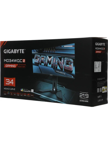 Монитор Gigabyte MO34WQC2 34" {OLED 3440x1440 240Hz 0.03ms 2xHDMI2.1 DisplayPort1.4 2xUSB3.2 USB-C(PD 18W) AudioOut 2x3W}