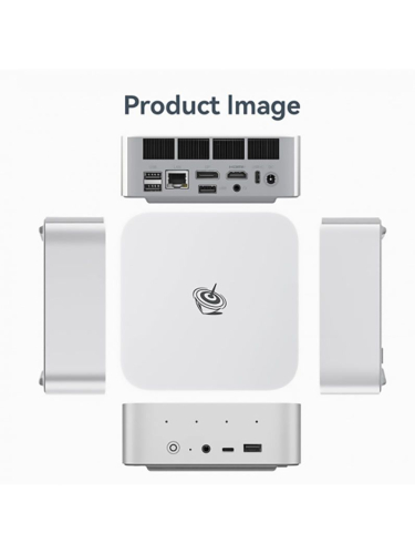 Мини-ПК Beelink SER9 PRO, AMD Ryzen AI 9 HX 370 / 32 ГБ LPDDR5X / 1024 ГБ SSD / AMD Radeon Graphics / Без ОС, серебристый (BL / SER9 PRO / HX370 / 32G / 1TB / Frost Silver)