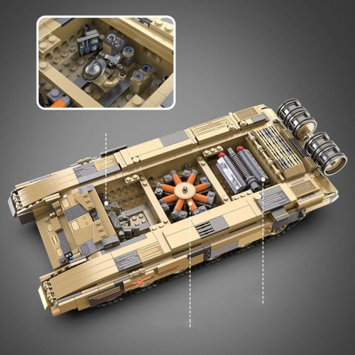 Конструктор Техно «Танк», 1722 детали