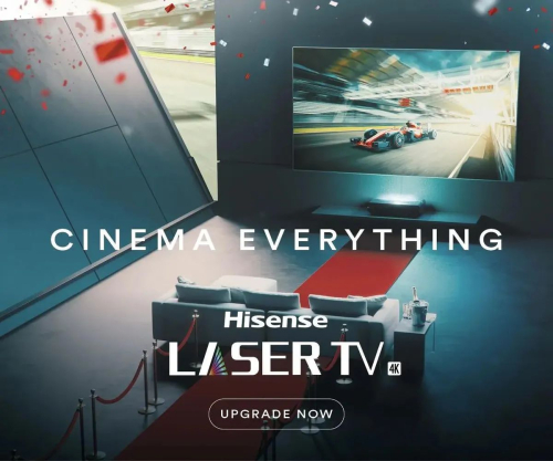 Телевизор LED Hisense 100" Laser TV 100L5F черный 4K Ultra HD 100Hz DVB-T DVB-T2 DVB-C DVB-S DVB-S2 WiFi Smart TV