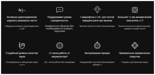 Беспроводные наушники Xiaomi Mi True Wireless Earphones 2 Pro, черный