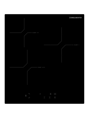 Встраиваемая панель электрическая стеклокерамика 45 см DELVENTO V45D29S121