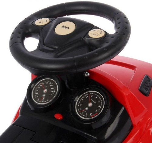 Толокар «Ровер», световые и звуковые эффекты, цвет красный