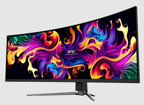 Монитор MSI 49"  MPG 491CQP QD-OLED 1800R, 32:9, QD-OLED, DQHD, 0,03ms, 250cd, 144Hz, HDMI, DP, USB, USB-C, HAS