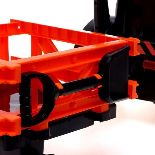 Электромобиль «Трактор», с прицепом, цвет оранжевый