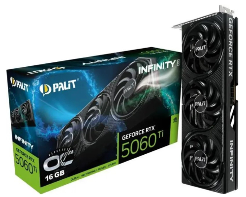 Видеокарта PCIE16 RTX5060TI 16GB PA-RTX5060Ti INFINITY 3 OC 16GB PALIT