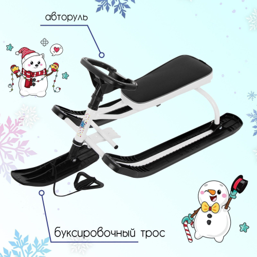 Снегокат «Тимка спорт», ТСЛ+/Б, цвет белый Снегокат «Тимка спорт», ТСЛ+/Б, цвет белый