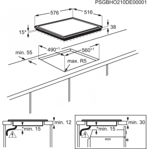 Варочная панель Electrolux EHF6342XOK