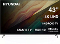 Телевизор LED Hyundai 43" H-LED43BU7009 Android TV Frameless черный/черный 4K Ultra HD 60Hz