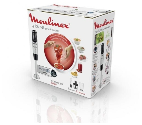 Погружной блендер Moulinex DD655832, черный/серебристый