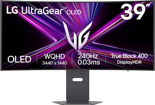 Монитор LG 39" 39GX900A-B 800R, 21:9, OLED, UWQHD, 0,03ms, (Min.) 250 cd, 240Hz, HDMI, DP, USB-C, SPK, HAS
