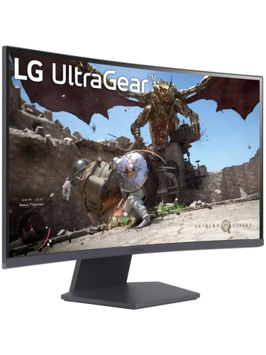 Монитор LG 27GS60QC-B 27" Black (VA, изогнутый, 2560x1440, 180Hz, 1 ms, 178°/178°, 300 cd/m, 3000:1, +2хHDMI 2.0, +DisplayPort 1.4)