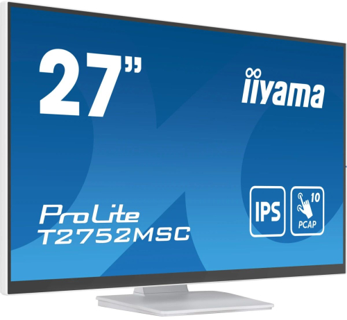Монитор Iiyama 27" ProLite T2752MSC-W1 белый IPS LED
