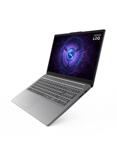 Ноутбук Lenovo LOQ 15IAX9E, 15.6" (1920x1080) IPS 144 Гц/Intel Core i5-12450HX/16 ГБ DDR5/512 ГБ SSD/NVIDIA GeForce RTX 3050 (6 Гб)/Windows 11 Home Single Language (English), Серый (83LK00CVUS)