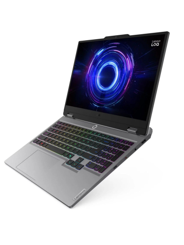 Ноутбук Lenovo LOQ 15IRX10, 15.6" (1920x1080) IPS 144 Гц/Intel Core i5-13450HX/16 ГБ DDR5/1024 ГБ SSD/NVIDIA GeForce RTX 5060 для ноутбуков (8 Гб)/Без системы, Серый (83JE00PQRK)
