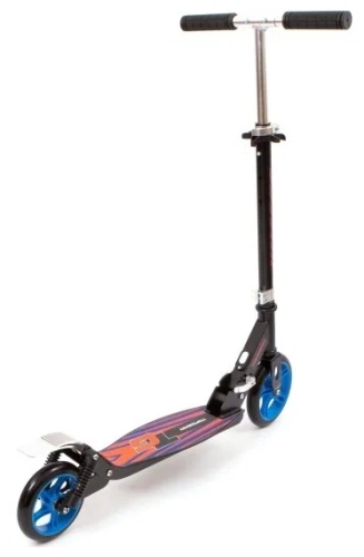 Детский 2-колесный городской самокат Top Gear Т20011, черный/розовый/фиолетовый