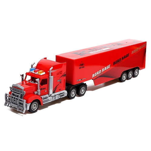 Грузовик радиоуправляемый «Фура», работает от батареек, световые эффекты, МИКС