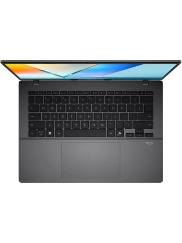 Ноутбук ASUS Vivobook S14 M3407HA, 14" (1920x1200) OLED/AMD Ryzen 7 260/16 ГБ DDR5/512 ГБ SSD/AMD Radeon Graphics/Без системы, Серый (90NB16E1-M005M0)