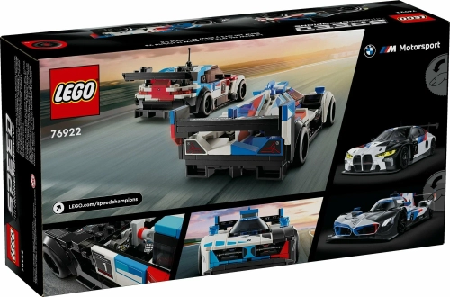 LEGO Speed Champions 76922 Гоночные автомобили BMW M4 GT3 и BMW M Hybrid V8 LEGO Speed Champions 76922 Гоночные автомобили BMW M4 GT3 и BMW M Hybrid V8