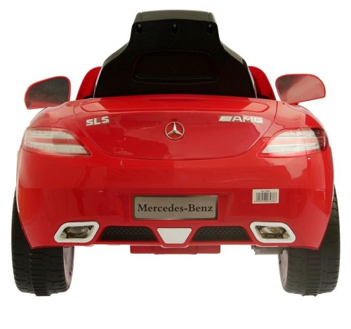 Электромобиль MERCEDES-BENZ SLS, с радиоуправлением, свет и звук, цвет красный