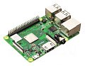 Микрокомпьютер Raspberry Pi 3 Model B+ (RA433, E14 Version) Retail, 1GB RAM, Cortex-A53 (ARMv8) 64-bit SoC @ 1.4GHz Broadcom BCM2837B0 CPU, WiFi, Bluetooth, 40-pin extended GPIO, 4x USB 2.0, HDMI , CSI camera port, DSI displ.port, MicroSD port