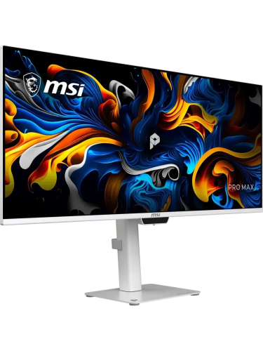 Монитор MSI 34" PRO MAX 341QPXW14G белый QD OLED LED 21:9 HDMI полуматовая HAS 250cd 178гр/178гр 3440x1440 144Hz DP UW USB 8.9кг