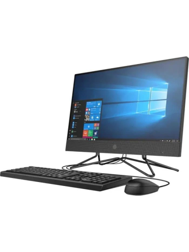 Моноблок HP 200 G4, 21.5" (1920x1080) IPS / Intel Core i5-1235U / 16 DDR4 / 512 ГБ SSD / Intel Iris Xe Graphics / Без ОС / Клавиатура, мышь, Черный (6D418EA / 16GB)