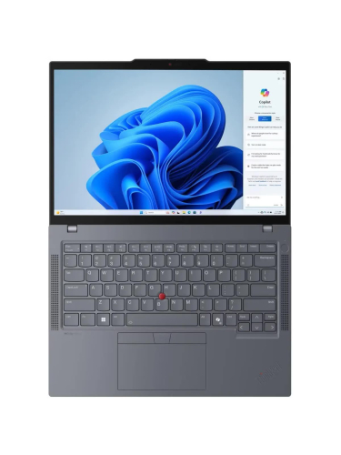Ноутбук Lenovo ThinkPad T14 G5, 14" (1920x1200) IPS/Intel Core Ultra 7 155U/16 ГБ DDR5/512 ГБ SSD/Intel Graphics/Без системы, Серый (21ML0089US)