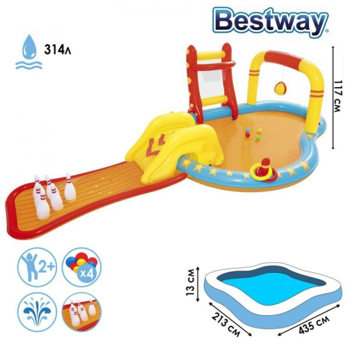 Игровой центр «Боулинг», с игрушками, Bestway
