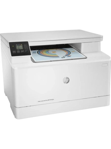 МФУ HP Color LaserJet Pro MFP M182n (p / c / s ,A4, 16ppm, 256Mb, USB, Fast Ethernet10 / 100 Base-TX,1 tray  150, cartridge 800&700 cmy in box, Repl. T6B70A) (7KW54A#BBU)