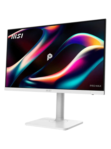 Монитор MSI 23.8" Pro MAX MAX 241PHW E14 белый IPS LED 4ms 16:9 HDMI матовая HAS Piv 1500:1 300cd 178гр/178гр 1920x1080 144Hz VGA DP FHD USB 3.3кг