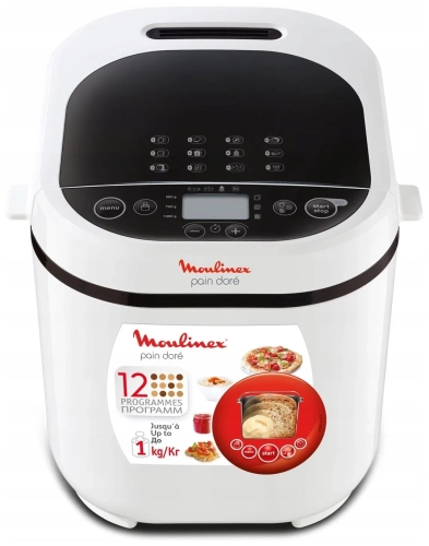 Хлебопечка Moulinex OW2101 Pain Dore, белый/черный