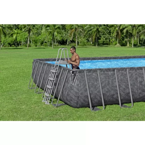 Каркасный прямоугольный бассейн Bestway 561KJ BW 956х488х132см "APX" 365 52231л, песч.фил-нас, лестн, тент, полисферы