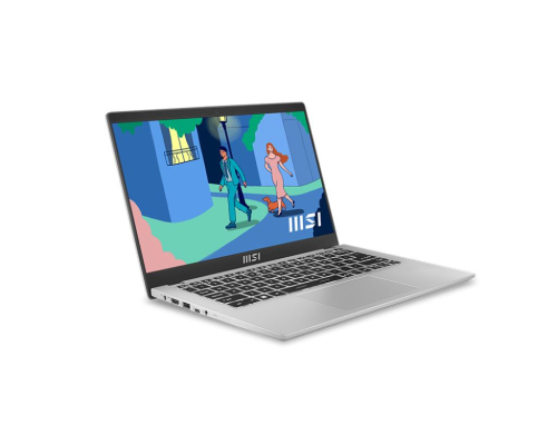 Ноутбук MSI Modern 14 C12MО-688RU, 14" (1920x1080) IPS/Intel Core i7-1255U/16ГБ DDR4/512ГБ SSD/Iris Xe Graphics/Windows 11 Pro, серебристый (9S7-14J111-688)