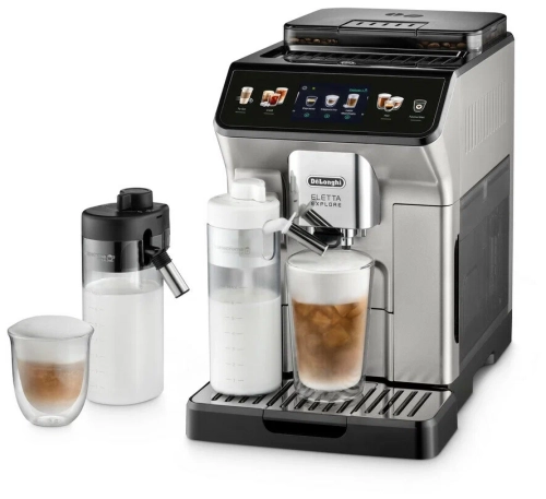 Кофемашина DeLonghi Eletta Explore ECAM 450.55 S, серебристый/черный Кофемашина DeLonghi Eletta Explore ECAM 450.55 S, серебристый/черный